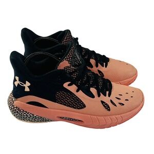 Under Armour HOVR Havoc 3 Basketball Shoes Womens 8 Peach Black Athletic Sneaker